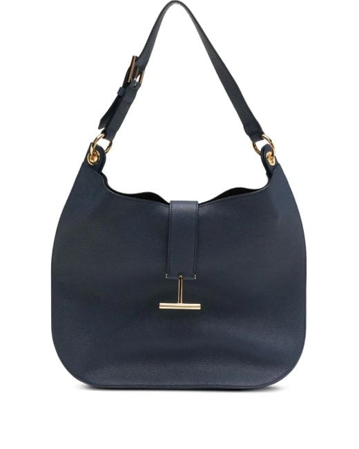 Tom Ford Blue Tara Large Shoulder Bag
