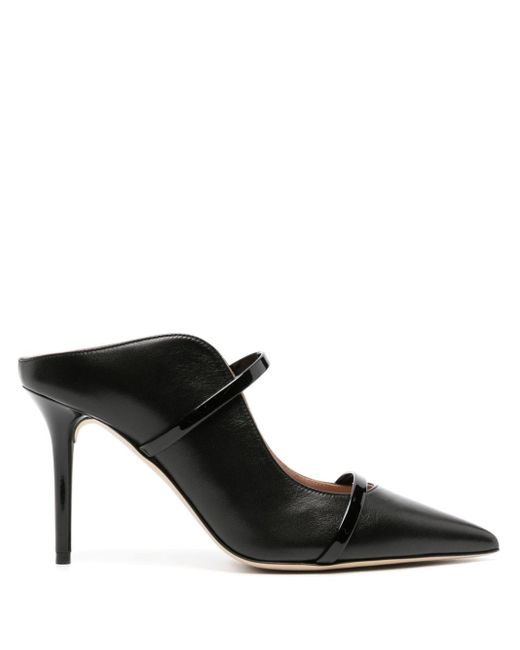 Malone Souliers Black Maureen 85mm Leather Mules