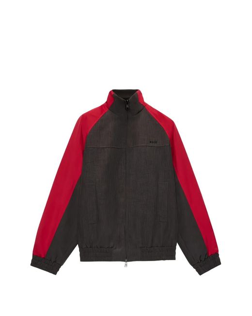 Giacca Con Zip di MSGM in Red