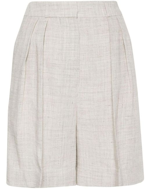 Rohe Pleat-detail Tailored Shorts White