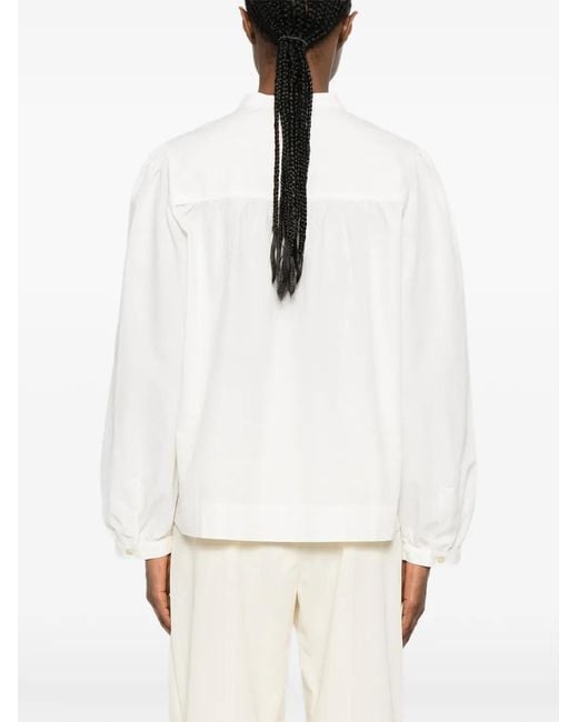 A.P.C. Gesmockte Blouse in het White