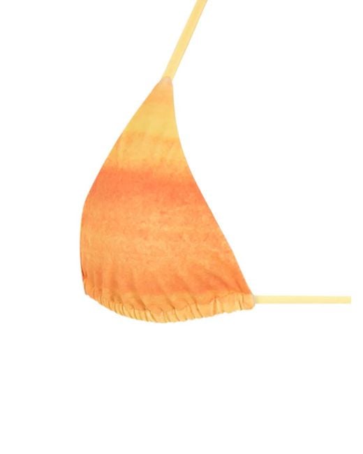Amir Slama Orange Gradient-Effect Bikini Set