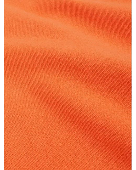 Sporty & Rich Orange Hoodie Racquet Club En Coton