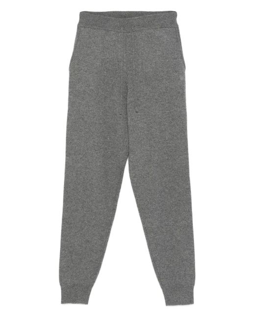 Loulou de Saison Gray Elastic-Cuffed Cashmere Trousers