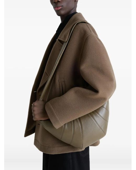 Lemaire Gray Medium Croissant Shoulder Bag