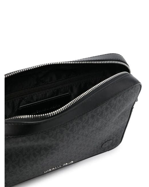 Michael Kors Black Dual Monogram Leather Crossbody for men
