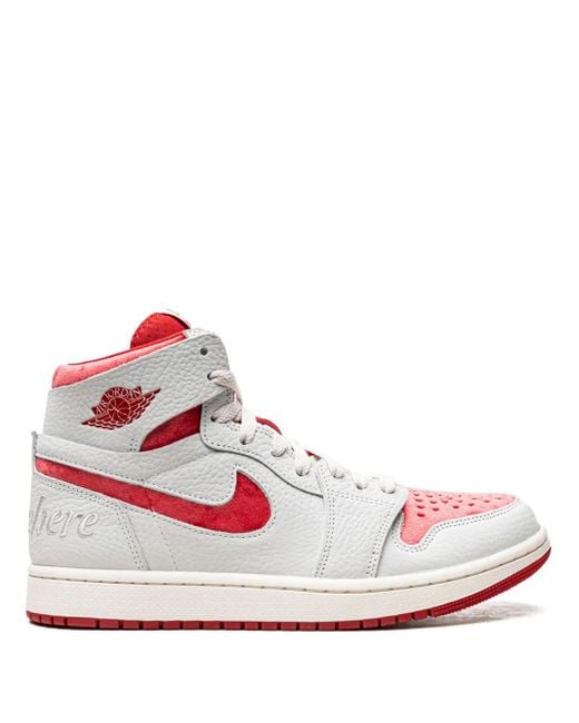 Nike Gray Air Jordan 1 Zoom Cmft 2 'valentines Day' Shoes Leather