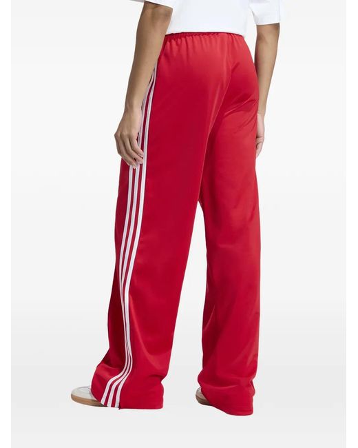 Adidas Red Pantalon De Jogging Firebird À Rayures
