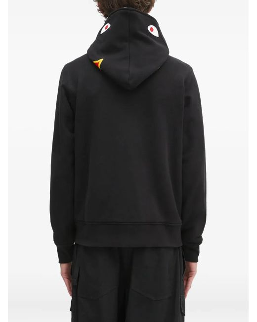 A Bathing Ape Black Shark Zip-Up Hoodie for men