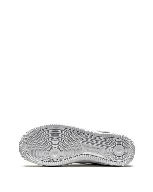 Nike White Air Force 1 Low React Sneakers