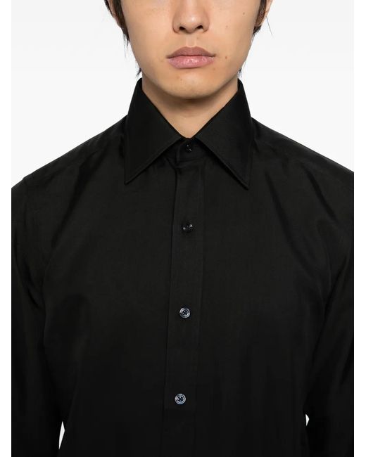Tom Ford Black Washed Twill Shirt for men