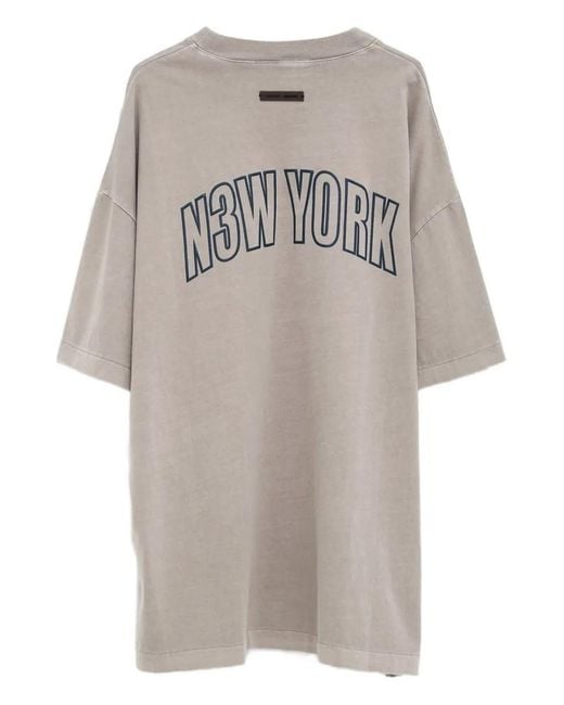 Fear Of God Gray New York 90S Crew-Neck T-Shirt for men