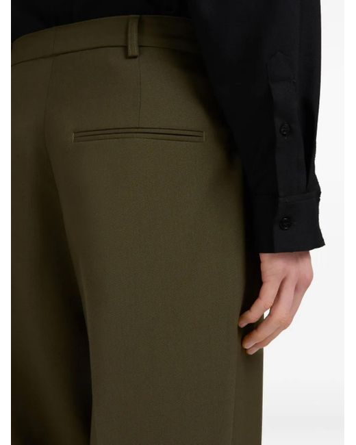Marni Green Pleated Trousers for men