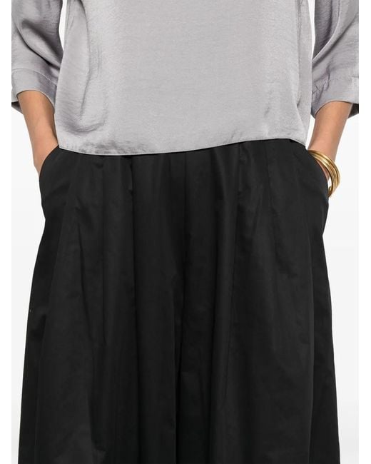 MOUTAKI Black Cotton Trousers