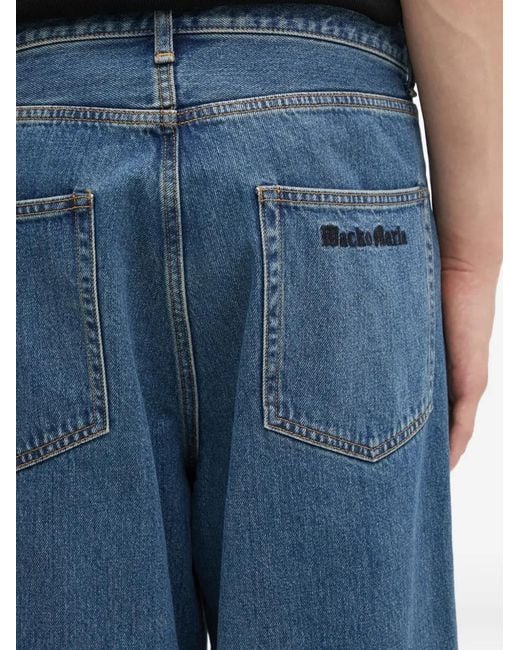 Wacko Maria Blue Five-Pocket Jeans for men
