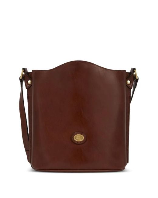 The Bridge Brown Leather Bucket Bag