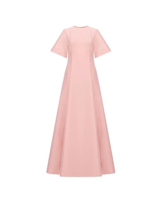 strapless open back dress Bernadette Dress Gilded Jude Cloth in Stained Glass Hot Pink Gold| Jude  Connally
