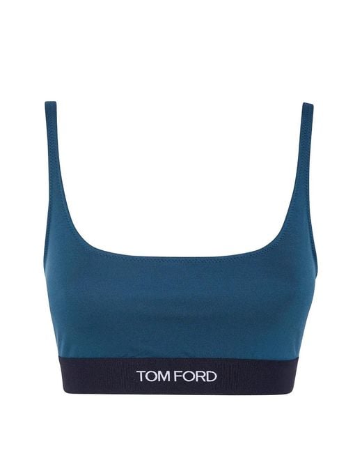 Tom Ford Blue Logo-Underband Bra
