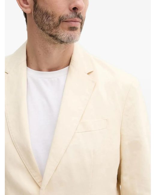 Benetton Natural Single-Breasted Blazer for men