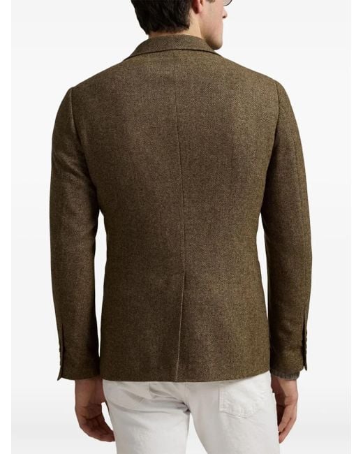 メンズ Polo Ralph Lauren ヘリンボーン ツイードジャケット Green