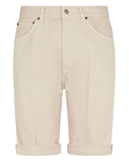 Shorts Con Risvolto di Dondup in Natural da Uomo
