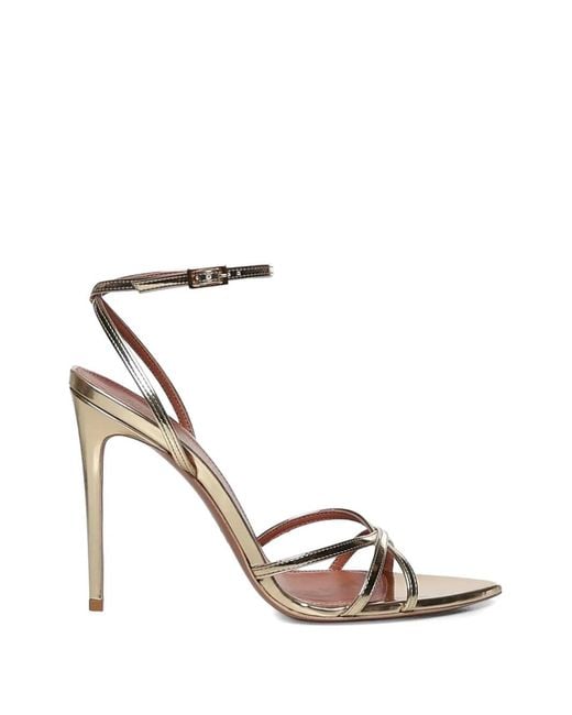 Giuliano Galiano White Margot Ankle-Strap Sandals