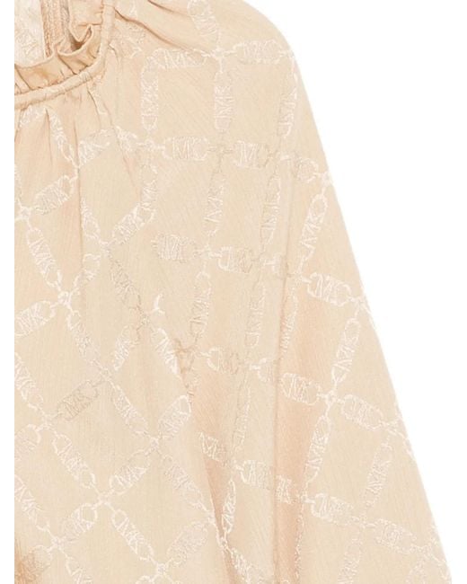 Michael Kors Natural Monogram Blouse