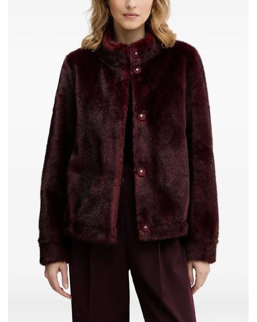 Guess Red Button-Up Jacket