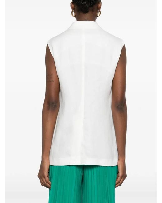 Tagliatore White Bernice Double-Breasted Blazer