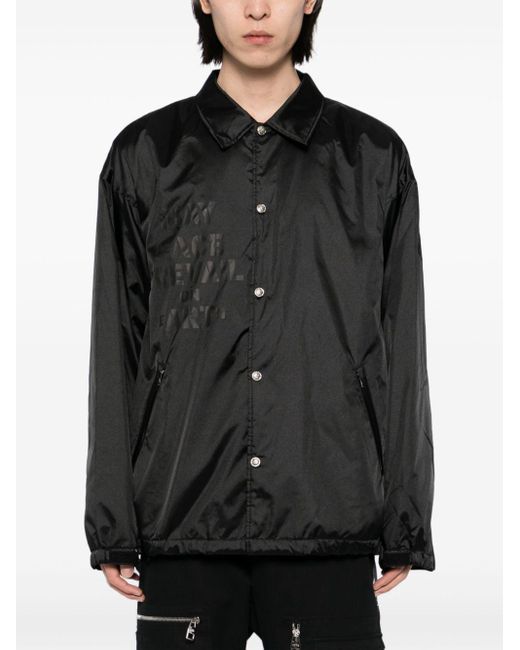 MASTERMIND WORLD Black Logo-Printed Jacket for men