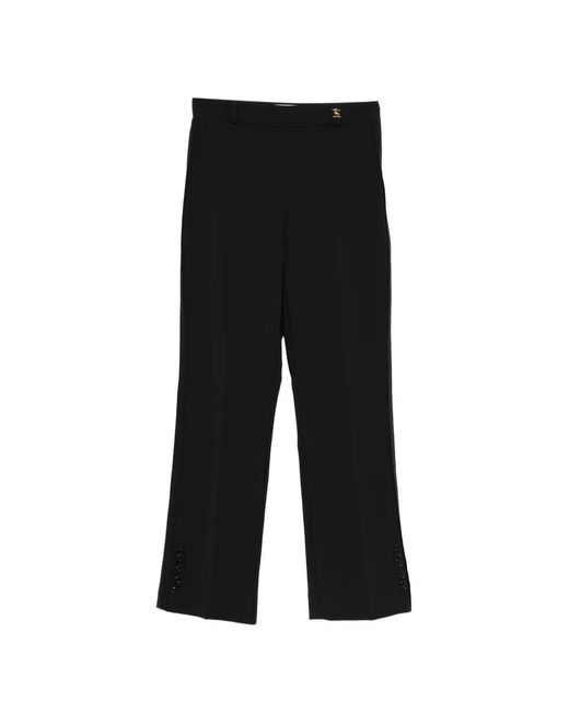 Elisabetta Franchi Black Polyester Pants
