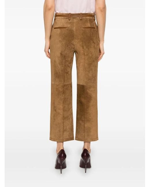 Gucci Brown Horsebit-Detail Trousers