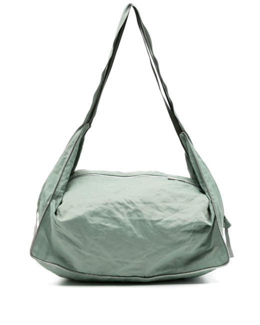 Kiko Kostadinov Green Crinkled-effect Shoulder Bag