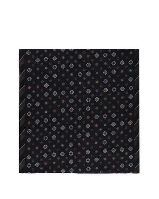 Altea Black Patterned Scarf for men