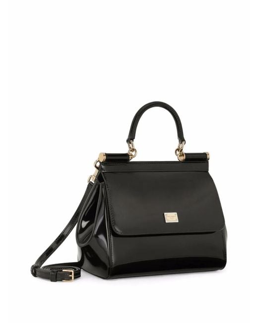 Dolce & Gabbana Black Small Sicily Handbag