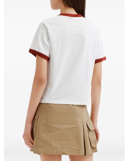 Chocoolate White Crew-Neck T-Shirt