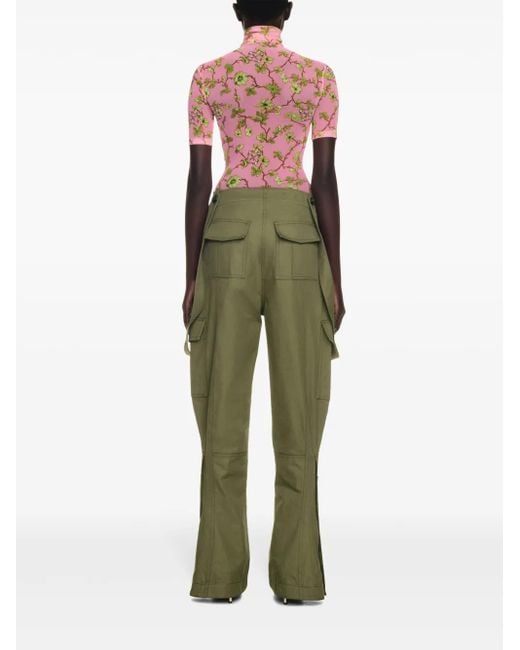 Off-White c/o Virgil Abloh Green Flared Cargo Pants