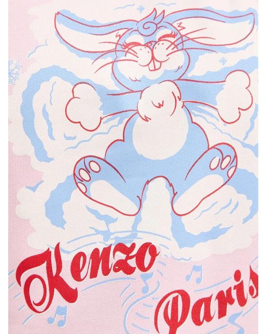 KENZO Pink Rabbit-Detail Sweatshirt