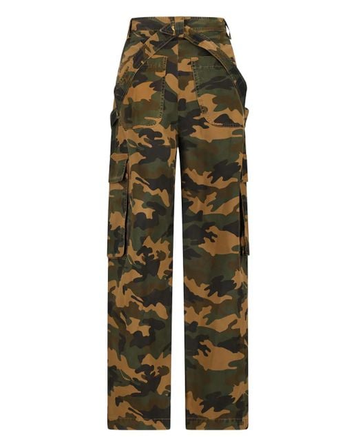 DARKPARK Green Camouflage Cargo-Pocket Trousers