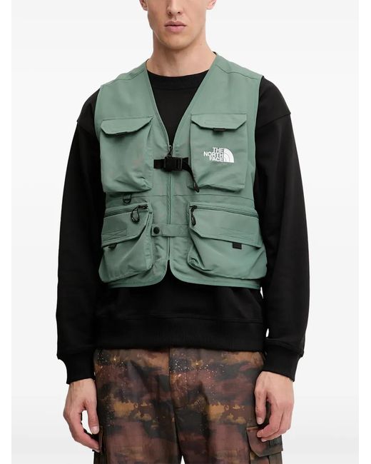 The North Face Green Pockets Utility Vest for men