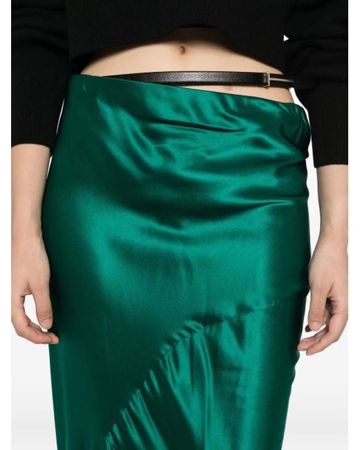 Tom Ford Bias シルクスカート Green