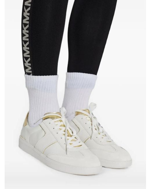 MICHAEL Michael Kors White Jovie Leather Sneakers