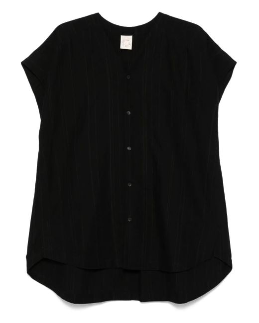 Jan Jan Van Essche Black V-Neck Shirt for men