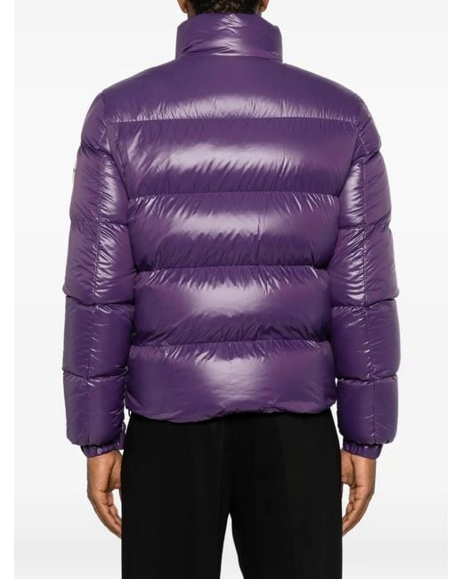Moncler Purple Logo-Patch Jacket for men