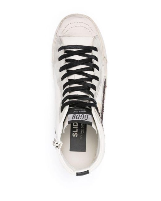 Sneakers con paillettes di Golden Goose Deluxe Brand in White