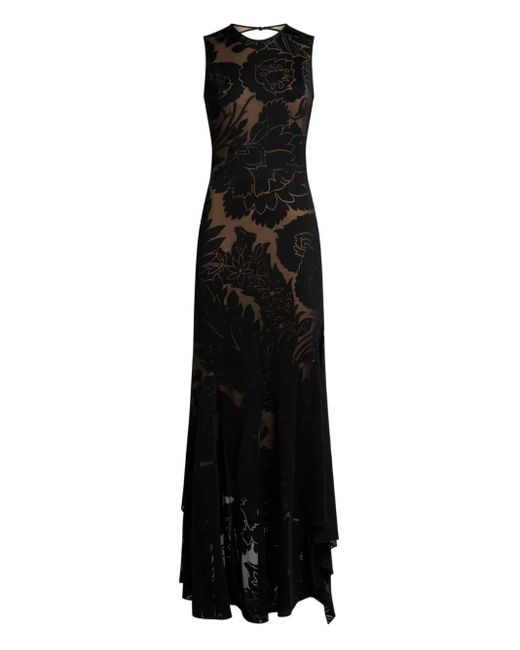Etro Stretch Jurk Met Bloemenprint in het Black