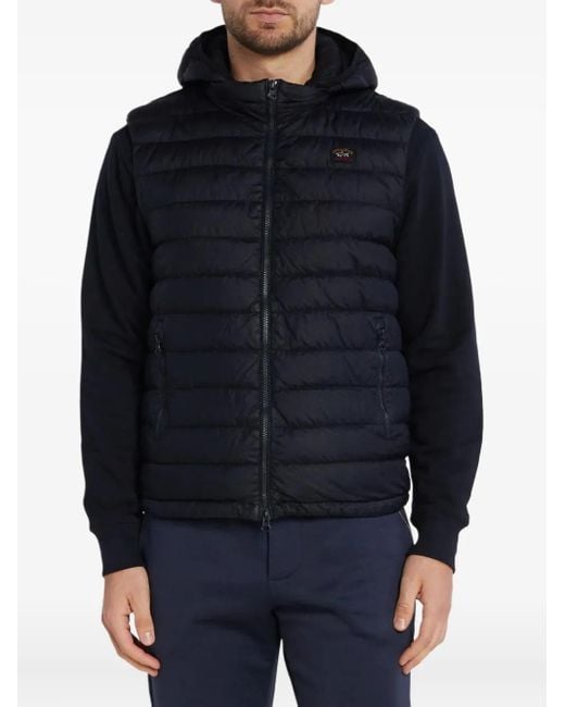 Paul & Shark Bodywarmer Met Capuchon in het Blue voor heren