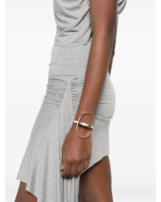 GIMAGUAS Gray Annika Draped Mini Dress