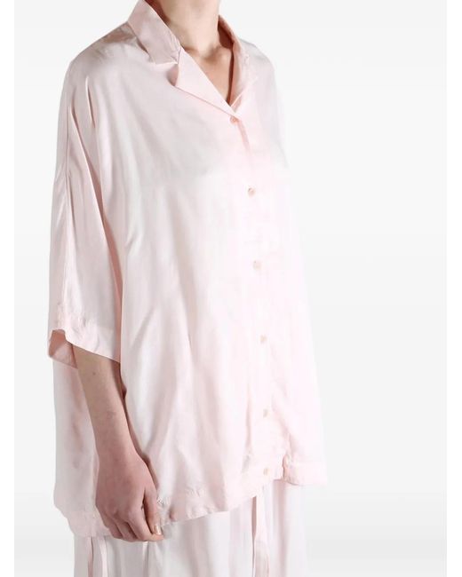Casey Casey Pink Drawstring Shirt