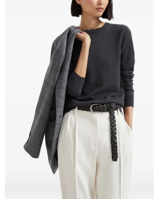Brunello Cucinelli カシミア ニットトップ Gray